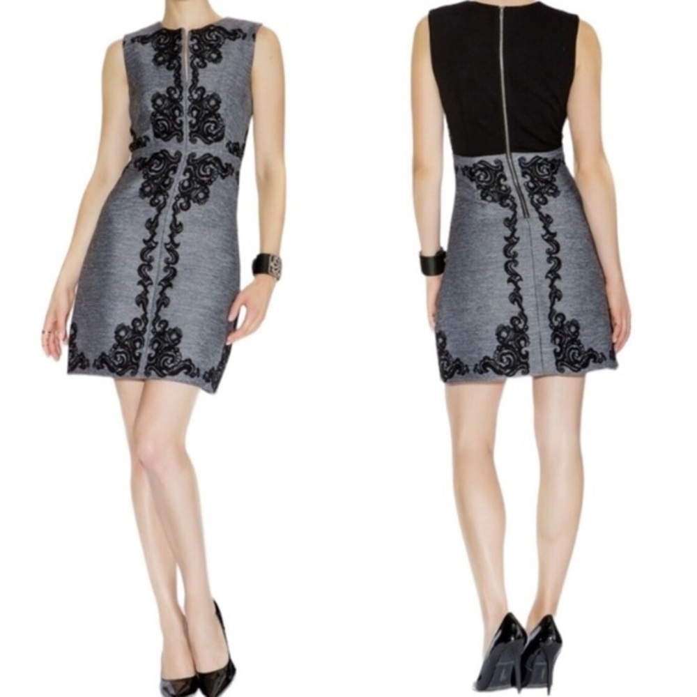 Diane Von Furstenberg Yvette Appliqué A-line Sheath Dress Womens Size 6